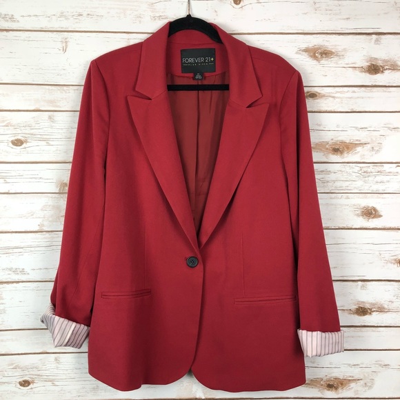 Forever 21 Jackets & Blazers - Forever 21 Plus Red Blazer